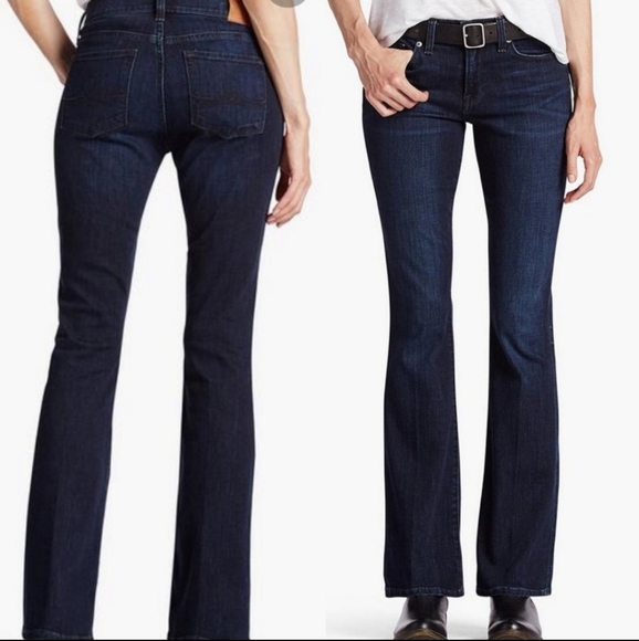Lucky Brand Sophia Boot Cut Ankle Dark Wash Jeans Sz. 4/27 - Picture 2 of 13